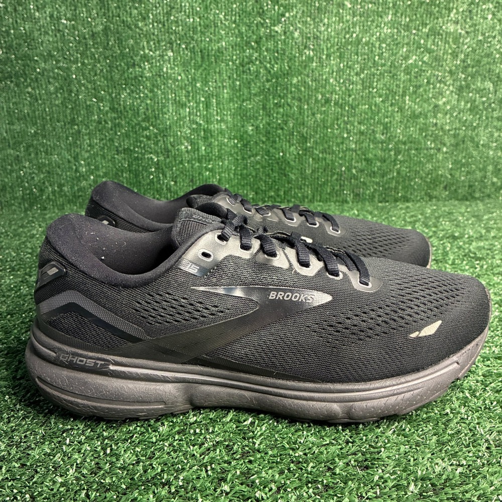 Brooks Ghost 15 Cushion Neutral Running Athletic Shoes Black Womens Sz 10 D Wide